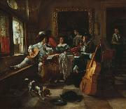Jan Steen The Family Concert (1666) by Jan Steen painting